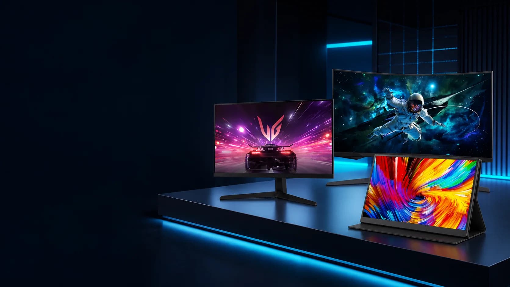 Seleção visual de Monitores para programar, trabalhar e jogar